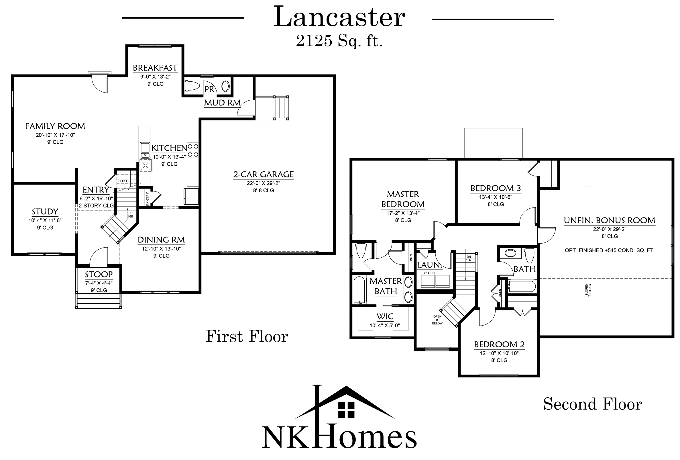 Lancaster floor plan